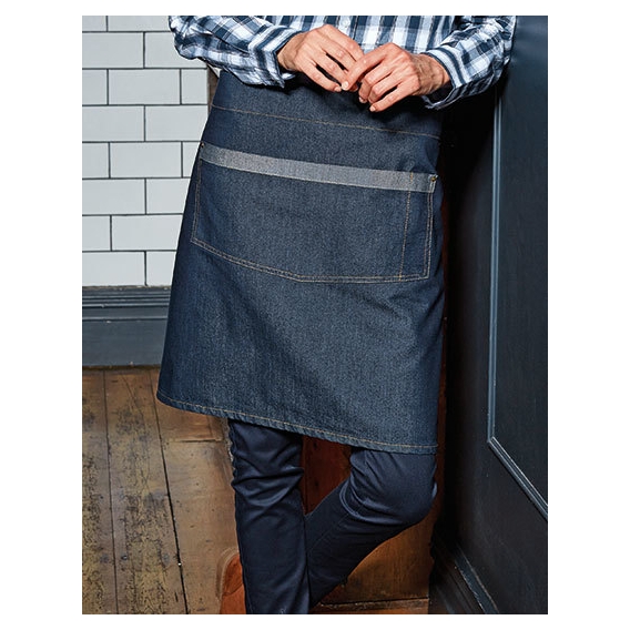 Domain Contrast Denim Waist Apron