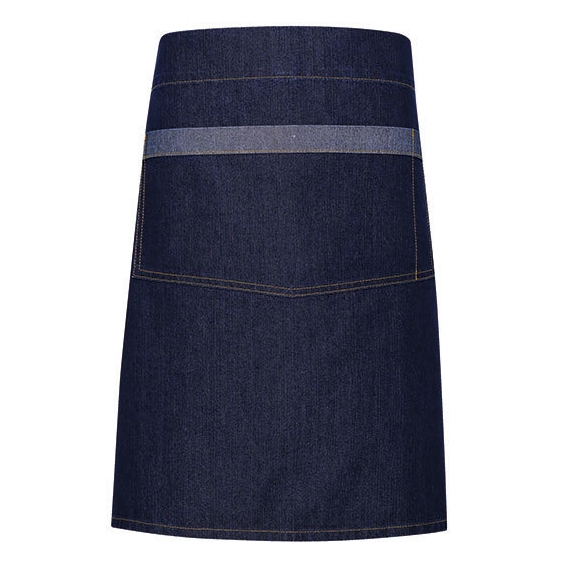 Domain Contrast Denim Waist Apron
