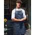 District Waxed Look Denim Bib Apron