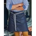 Division Waxed Look Denim Waist Apron