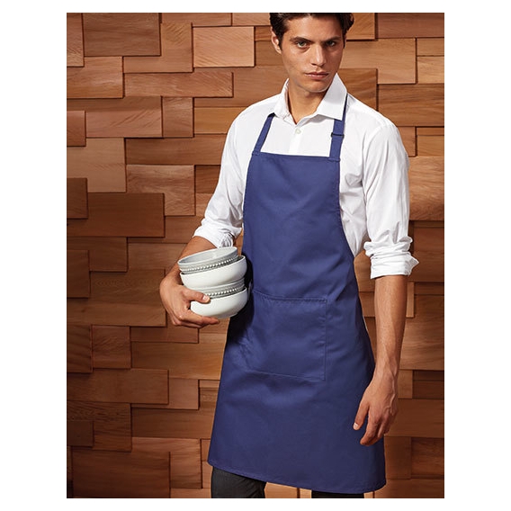 Colours Collection Bib Apron with Pocket