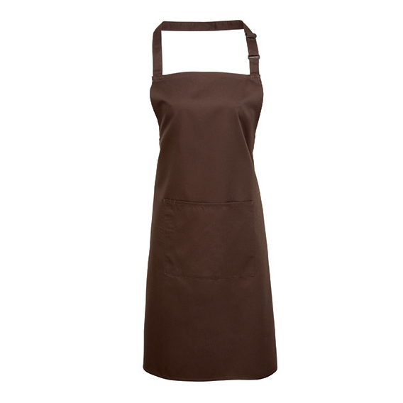 Colours Collection Bib Apron with Pocket