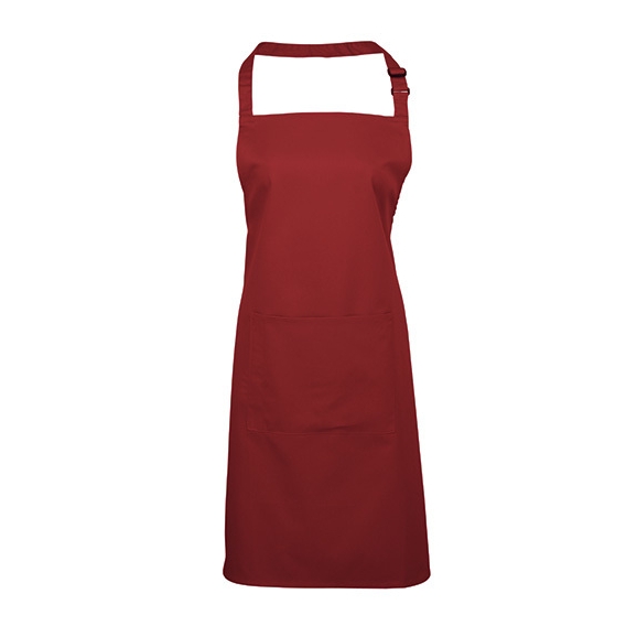 Colours Collection Bib Apron with Pocket