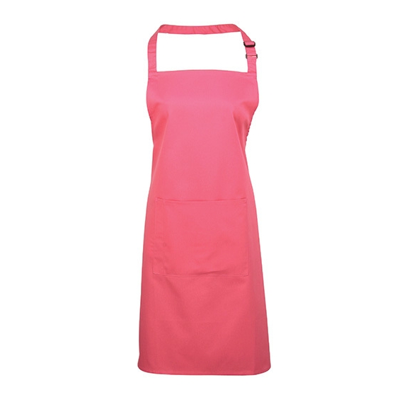Colours Collection Bib Apron with Pocket
