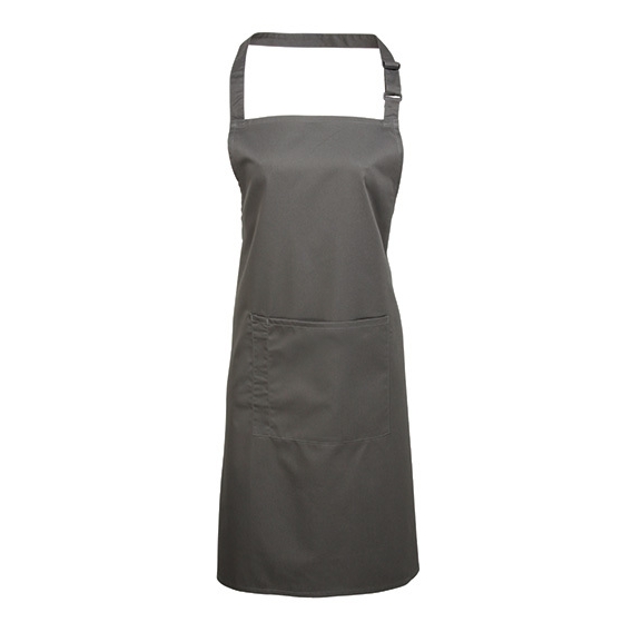 Colours Collection Bib Apron with Pocket