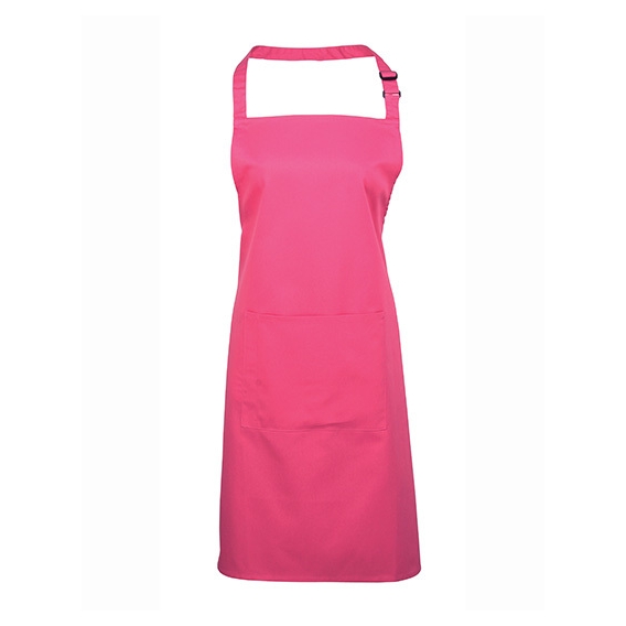 Colours Collection Bib Apron with Pocket