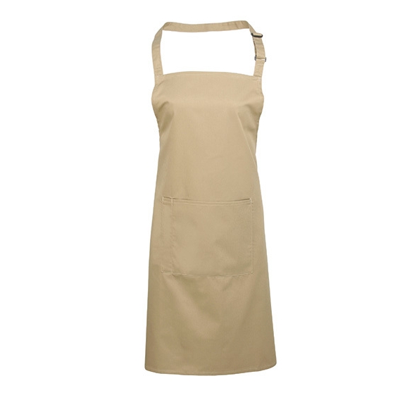 Colours Collection Bib Apron with Pocket