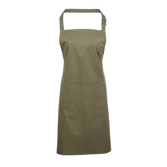 Colours Collection Bib Apron with Pocket