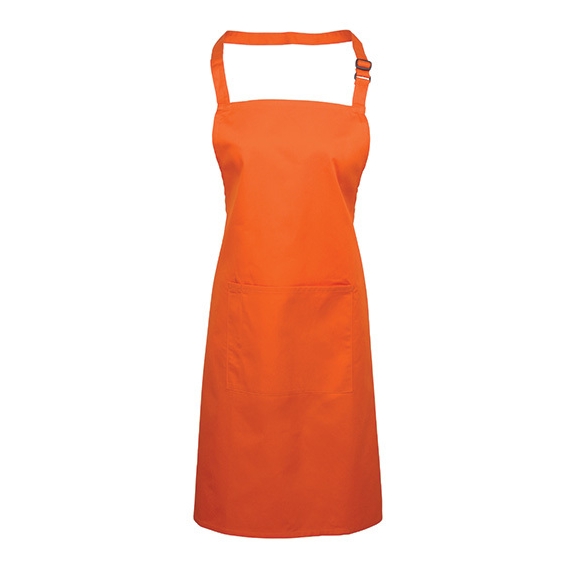 Colours Collection Bib Apron with Pocket