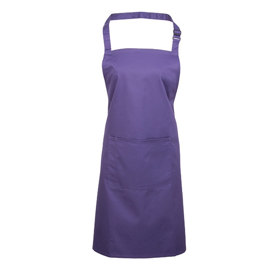 Colours Collection Bib Apron with Pocket