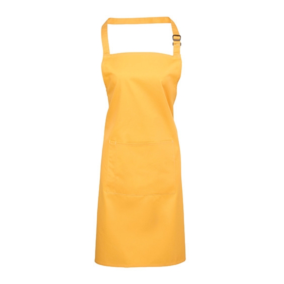 Colours Collection Bib Apron with Pocket