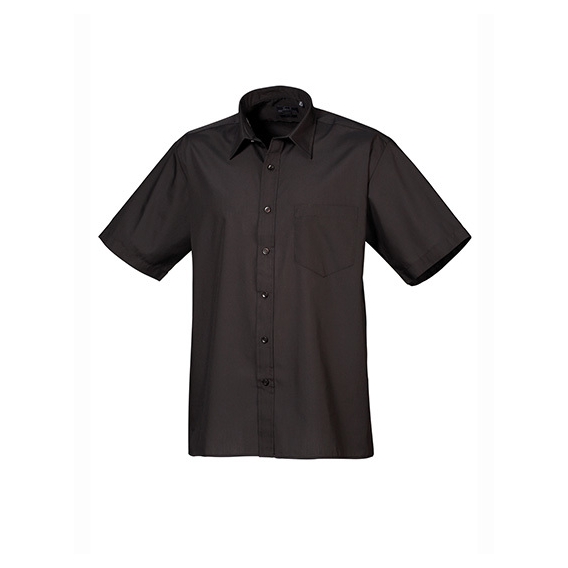 Men`s Poplin Short Sleeve Shirt
