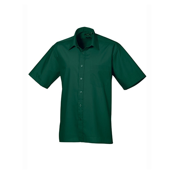 Men`s Poplin Short Sleeve Shirt