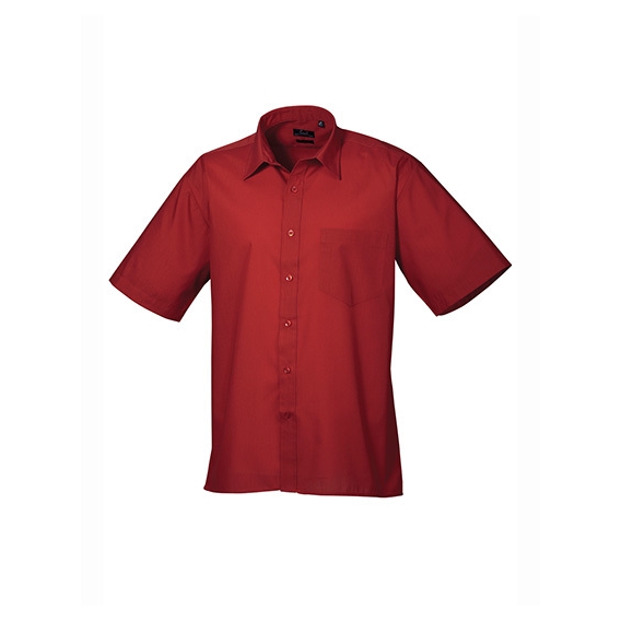 Men`s Poplin Short Sleeve Shirt