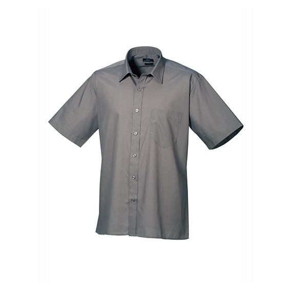 Men`s Poplin Short Sleeve Shirt