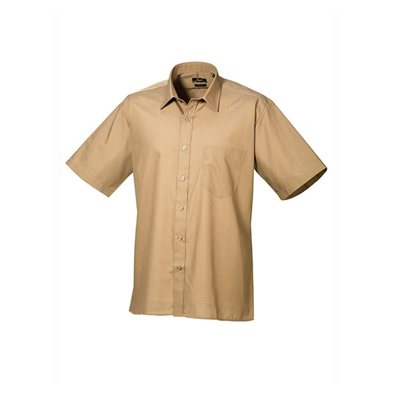 Men`s Poplin Short Sleeve Shirt