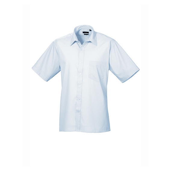Men`s Poplin Short Sleeve Shirt