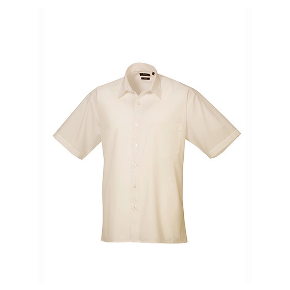 Men`s Poplin Short Sleeve Shirt