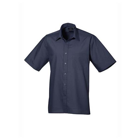 Men`s Poplin Short Sleeve Shirt