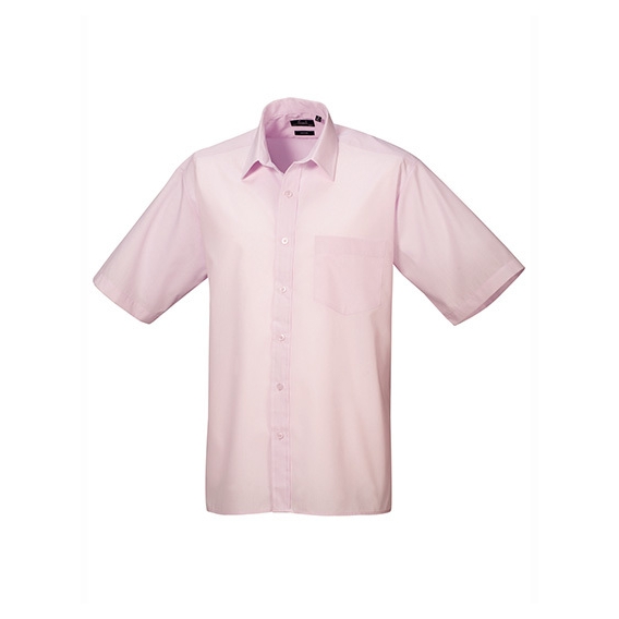 Men`s Poplin Short Sleeve Shirt