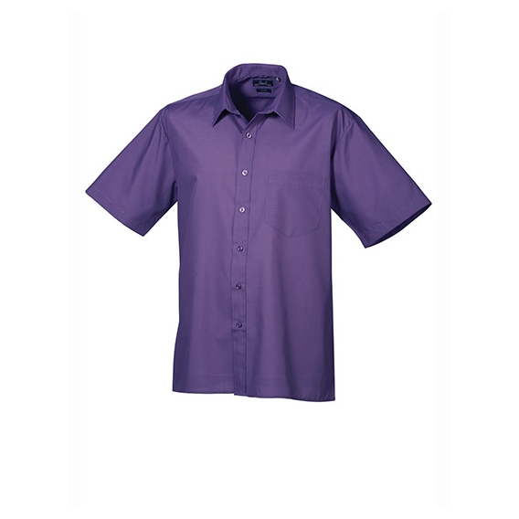 Men`s Poplin Short Sleeve Shirt