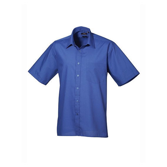 Men`s Poplin Short Sleeve Shirt