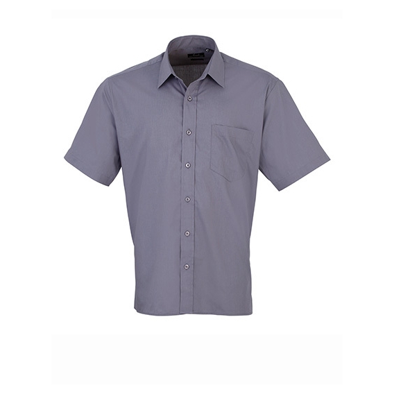 Men`s Poplin Short Sleeve Shirt