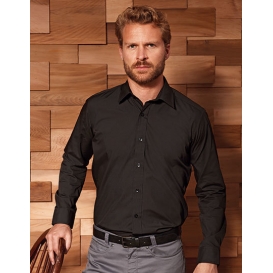 Men `Long Sleeve Fitted Poplin Shirt