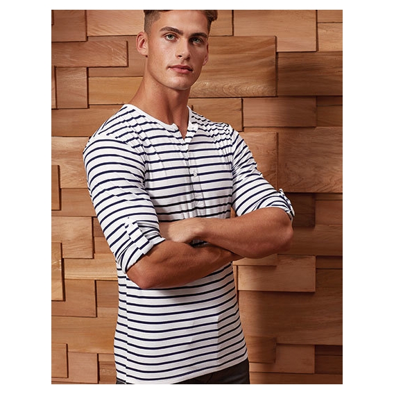 Mens Long-John Roll Sleeve Tee