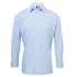 Men`s Microcheck (Gingham) Long Sleeve Cotton Shirt