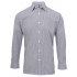 Men`s Microcheck (Gingham) Long Sleeve Cotton Shirt