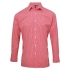Men`s Microcheck (Gingham) Long Sleeve Cotton Shirt