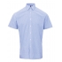 Men`s Microcheck (Gingham) Short Sleeve Cotton Shirt