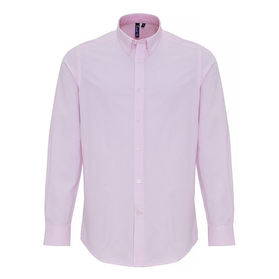 Mens Cotton Rich Oxford Stripes Shirt