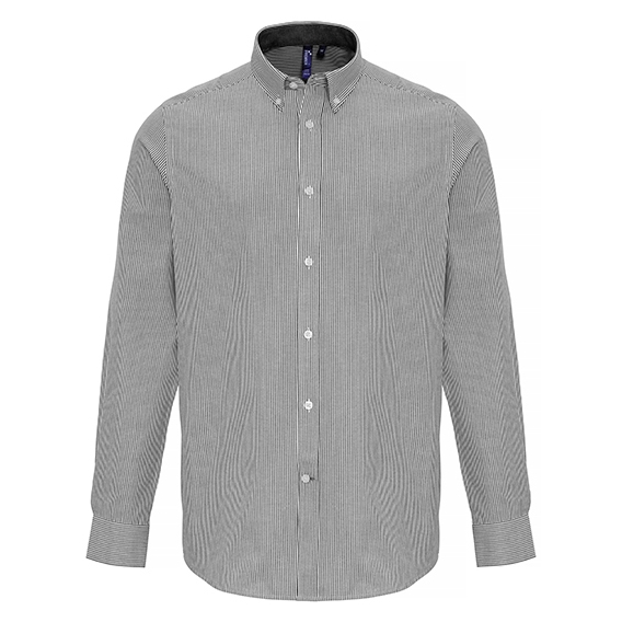 Mens Cotton Rich Oxford Stripes Shirt