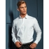 Mens Stretch Fit Poplin Long Sleeve Cotton Shirt