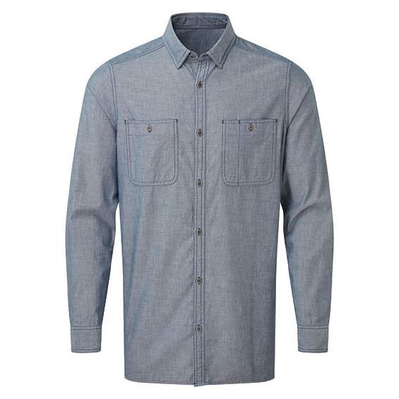 Men`s Organic Chambray Fairtrade Long Sleeve Shirt