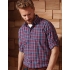 Sidehill Check Mens Long Sleeve Cotton Shirt