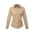 Ladies` Poplin Long Sleeve Blouse