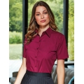Ladies` Poplin Short Sleeve Blouse
