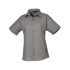 Ladies` Poplin Short Sleeve Blouse