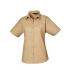 Ladies` Poplin Short Sleeve Blouse