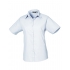 Ladies` Poplin Short Sleeve Blouse