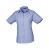 Ladies` Poplin Short Sleeve Blouse