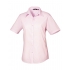 Ladies` Poplin Short Sleeve Blouse