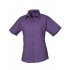 Ladies` Poplin Short Sleeve Blouse