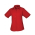 Ladies` Poplin Short Sleeve Blouse