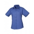 Ladies` Poplin Short Sleeve Blouse