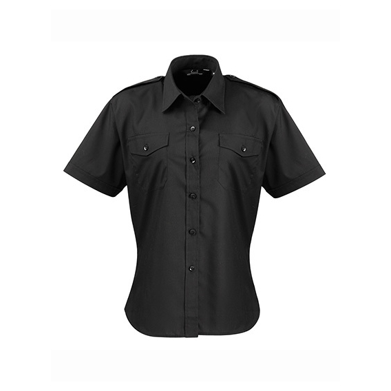 Ladies` Pilot Shirt Short Sleeve
