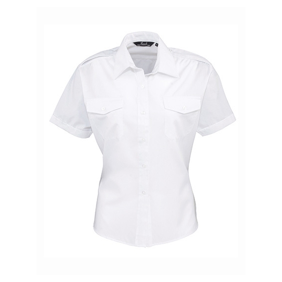Ladies` Pilot Shirt Short Sleeve